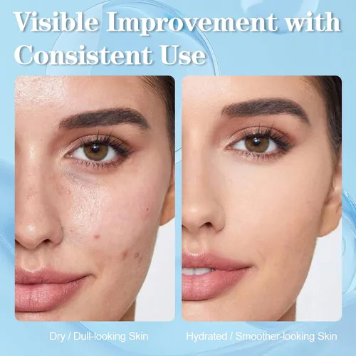 Vista 3 de GHK-Cu - Suero facial de péptido de cobre con ácido hialurónico, suero facial ligero de hidratación profunda, sensación suave y voluminosa