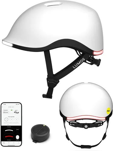 Vista 22 de Lumos Nyxel Smart Bike Helmet, Customizable Front and Back LED Lights with Turn Signals, 360° Visibility App Controlled Comfortable & Lightweight