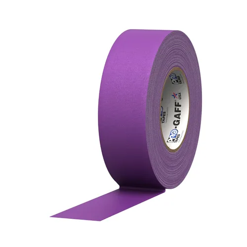 Vista 13 de ProTapes Pro Gaff Cinta de Gaffer de tela mate premium de 1 pulgada de ancho con adhesivo de goma, 11 mils de grosor, 55 yardas de longitud