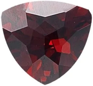 Vista 2 de Instagem Natural Mozambique Granate Trillion Checker Board Cut AAA Loose Gemstone disponible en 0.236in-0.394in