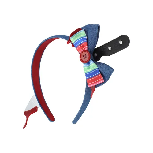 Vista 3 de Bioworld Chucky Bloody Bow con cuchillo en la cabeza Diadema