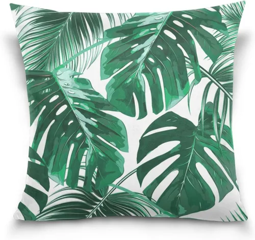 Vista 4 de ALAZA Fundas de cojín cuadradas de terciopelo de algodón de doble cara para invierno, 16 x 16 pulgadas, fundas de cojín decorativas