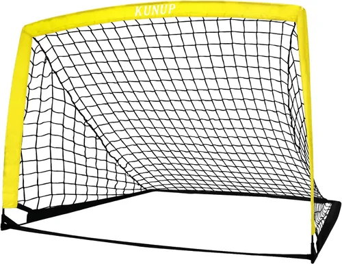 Vista 37 de Portería de fútbol portátil de 5 x 3, 6 x 4, 9 x 5 pies, para patio trasero, red de práctica de fútbol plegable con bolsa de transporte para niños