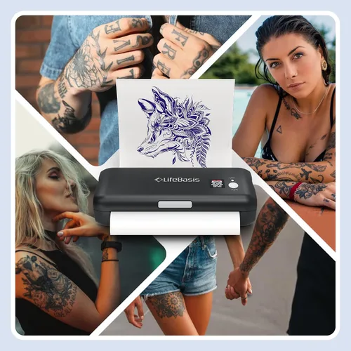 Vista 8 de LifeBasis Impresora de plantillas de tatuaje Bluetooth