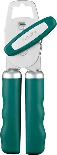 Vista 43 de Zulay Kitchen Abrelatas manual de acero inoxidable resistente con abridor de botellas, abrelatas manual a prueba de óxido con perilla giratoria