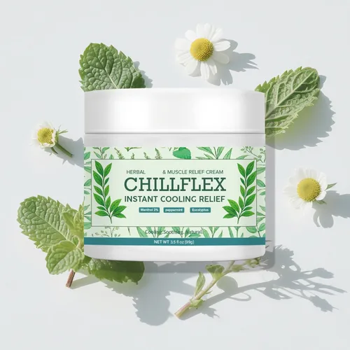 Vista 6 de CHILLFLEX - Crema calmante de mentol, paquete de 2 unidades, 3.5 onzas, actividades articulares en todo el cuerpo, ungüento calmante refrescante