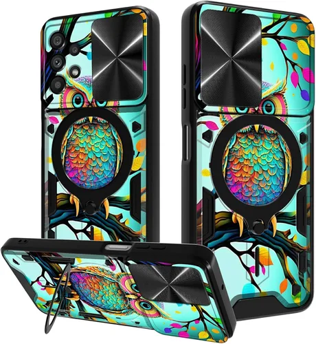Vista 18 de Funda para Samsung Galaxy A03S de 6.5 pulgadas, funda protectora resistente con función atril giratorio de 360 grados, funda protectora resistente