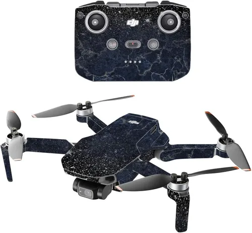 Vista 21 de MightySkins - Compatible con DJI Mini 2 Dron portátil - Aqua Swirl Funda protectora de vinilo duradera y única Fácil de aplicar, quitar