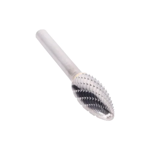 Vista 54 de Drill America SA-1 Rebaba de carburo/lima giratoria cilíndrica de doble corte para amoladora de troquel de 1/4" de diámetro x 5/8" de longitud