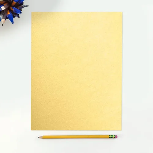 Vista 3 de 8 1/2 X 11, papel metálico colección (50), dorado metálico