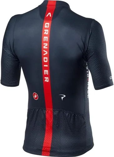 Vista 2 de Mulfysports Camiseta de ciclismo para hombre, manga corta para bicicleta, con 3 bolsillos traseros, ligera, transpirable