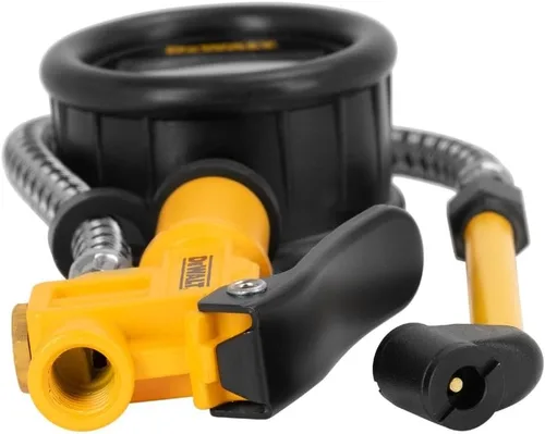 Vista 2 de DEWALT (DXCM024-0438) INFLADOR DIGITAL DE 2.5" CON MANGUERA TRENZADA DE ACERO DE 15