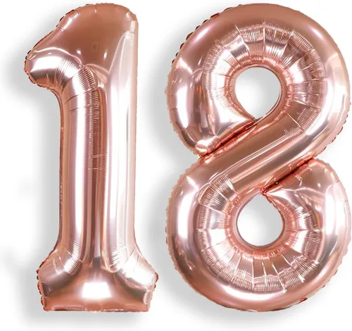 Vista 27 de AULE Globos grandes de 40 pulgadas con números 0 azules, globos grandes de números de aluminio, decoraciones de fiesta de cumpleaños de helio