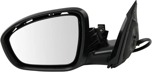 Vista 166 de TRQ Espejo plegable con calefacción eléctrica del lado del conductor con indicador de punto ciego pintura a juego negro liso compatible con Kia