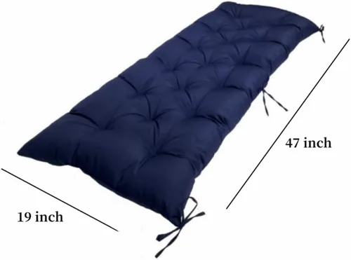 Vista 2 de Srutirbo Cojín impermeable para banco de interior/exterior, cojín antideslizante para silla columpio, cojín para sofá de dos plazas para muebles