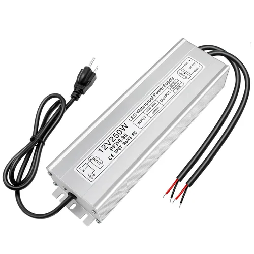 Vista 17 de inShareplus Fuente de alimentación LED de 12 V, 30 W IP67 controlador impermeable para exteriores, CA 110-260 V a CC 12 V 2.5 A transformador