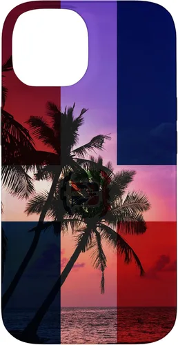 Vista 4 de Tropical Ocean Dominican Republic Flag - Dominican Pride Case for iPhone 17