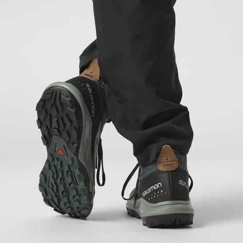 Vista 7 de Salomon Botas de senderismo OUTPULSE Mid Gore-Tex para hombre Urban Chic/Sombra/Cuero crudo