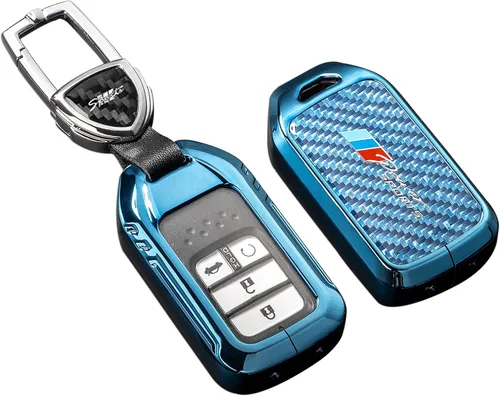 Vista 16 de Funda para llavero BMW con llavero, fibra de carbono real, protección de aleación de zinc, compatible con BMW 1 3 4 5 6 7 Series X1 X3 X4 M5 M6 GT3