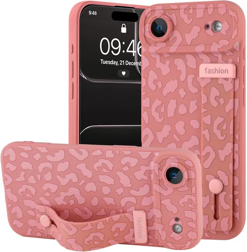 Vista 21 de OOK - Funda compatible con iPhone 11 en color vino rojo con estampado de leopardo, de TPU a prueba de golpes, cubierta delgada de silicona