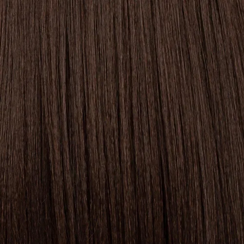 Vista 5 de Vivica A. Fox, Jardín, encaje frontal HD, cabello de bebé natural, estilo envolvente en capas con peluca barrida (4 marrón mediano)