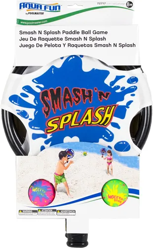 Vista 5 de Poolmaster Smash 'n' Splash - Juego de piscina con pelota de remo de agua, 11 pulgadas de diámetro