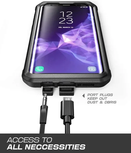 Vista 5 de SUPCASE Unicorn Beetle Pro Series - Funda diseñada para Samsung Galaxy S9+ Plus, con protector de pantalla integrado, funda resistente de cuerpo