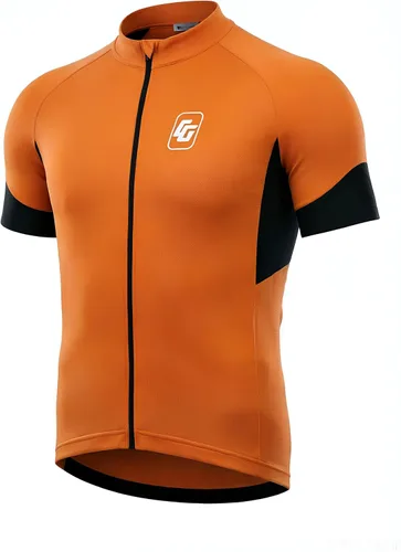 Vista 10 de CGLRbyO - Maillot de ciclismo de manga corta para hombre con bolsillos Negro03