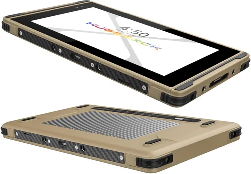 Vista 3 de HUGEROCK X7 Tablet resistente de 7 pulgadas, 2600nit luz solar legible, 8+128GB Android 13 tabletas impermeables para exteriores Moto Drone Cámara