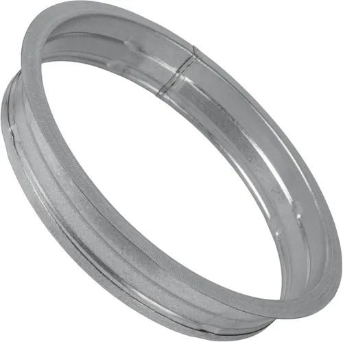Vista 7 de Vent Systems Brida de conector de conducto de metal de 8 pulgadas - Acoplador macho de acero galvanizado - Ajuste redondo duradero para sellado