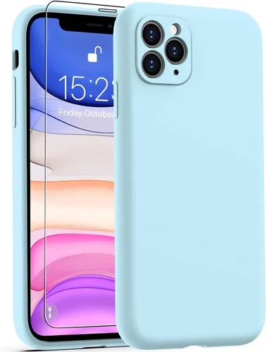 Vista 26 de Goodon Funda para iPhone 11 Pro con protector de pantalla - Protección mejorada de la cámara - Forro de microfibra suave - Funda protectora