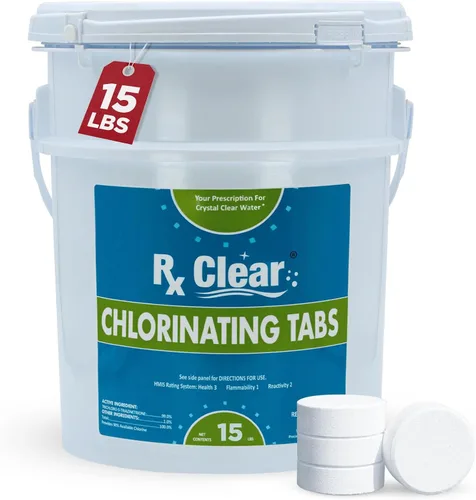Vista 11 de Rx Clear - Tabletas de cloro de 3 pulgadas 5 libras Tabletas estabilizadas individuales para desinfectar piscinas De larga duración