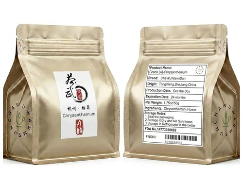 Vista 8 de ChaWuWarmSun [A] Té de crisantemo, 1.75 oz/50 g, TongXiang Chinese Taiju