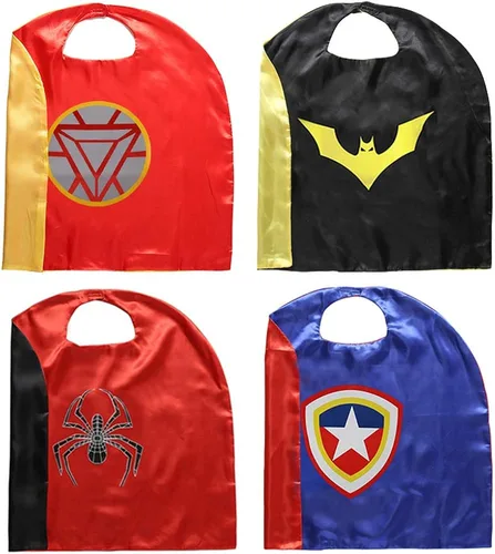 Vista 2 de Zaleny Disfraces de superhéroe geniales para niños capas y máscaras de superhéroe 4