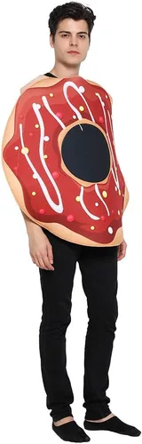 Vista 5 de EraSpooky Disfraz de dona para fiesta familiar para adultos Men