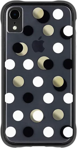 Vista 7 de Case-Mate - Funda para iPhone XS Max - PAPELES DE PANTALLA - iPhone 6.5 - Punto Metálico Negro