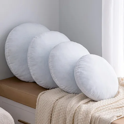 Vista 5 de MIULEE Cojín redondo de 14 pulgadas, almohada de piso de espuma viscoelástica, cojín circular, almohada decorativa, almohada lumbar, formas