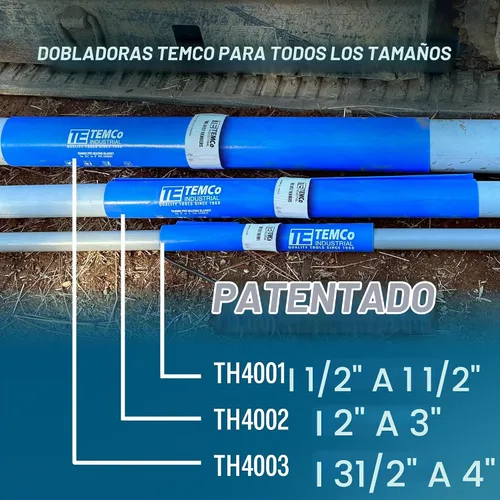 Vista 7 de TEMCo TH4003 - Dobladora de manta térmica de conducto de PVC 3 1/2"-4
