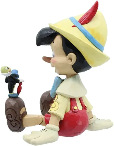 Vista 6 de Enesco Disney Traditions Collection por Jim Shore Pinocho y Jiminy Cricket Figurita de resina, hecha a mano, pintada, coleccionable, estatua