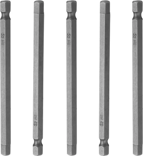 Vista 12 de Utoolmart Brocas de destornillador de cabeza hexagonal magnética H4, vástago hexagonal de 1/4 de pulgada, 3.937 in de longitud, herramientas