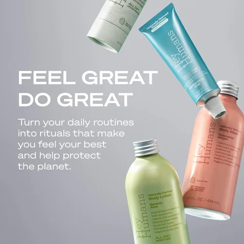 Vista 7 de Hey Humans Jabón corporal hidratante de aloe de plátano con ingredientes naturales y aceite de jojoba Limpio, vegano, sin sulfatos para baño