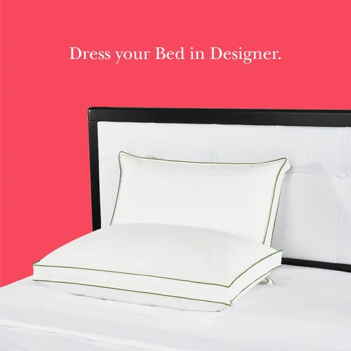 Vista 7 de kate spade new york Noel Soft/Medium 20 x 28 pulgadas, almohada alternativa de plumón ajustable, funda de algodón de 300 hilos, mejor para dormir