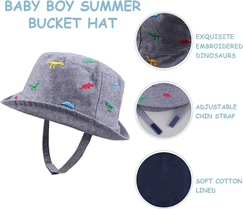 Vista 3 de Sombrero de sol para niños de 0 a 4 años con protección solar