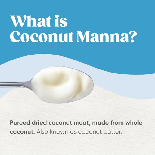 Vista 5 de Nutiva Maná de Coco Orgánico, Mantequilla de Coco Puré, 15 Oz (Paquete de 2), Orgánico USDA, Sin OMG, Aprobado para Whole 30, Vegano, Sin Gluten