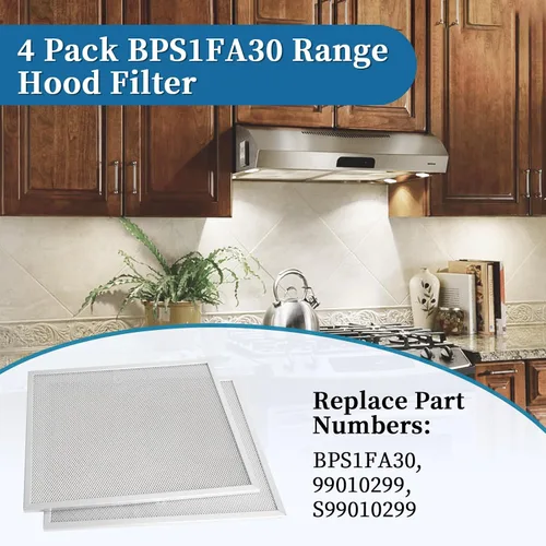 Vista 5 de 2025 Update BPS1FA30 Filtro de campana extractora de 11-3/4 x 14-1/4 x 3/8 pulgadas, compatible con campanas extractoras Broan NuTone Allure QS1 WS1