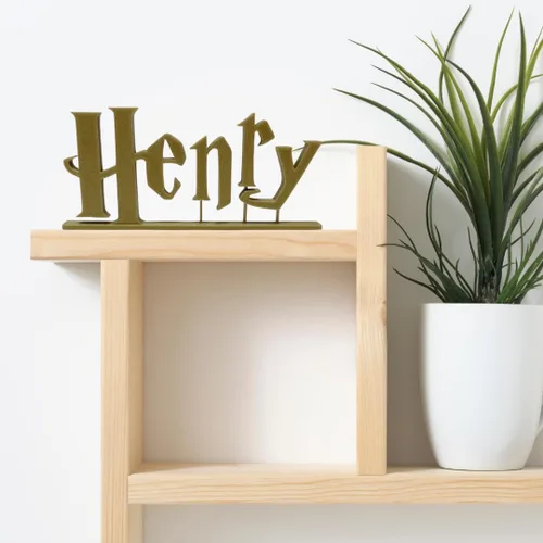 Vista 2 de Placa de nombre personalizada, Placa de nombre de estilo HP, Regalo de estilo HP, Decoración de estilo HP, Placa de maestro, Placa de escritorio