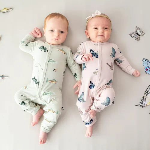 Vista 30 de KYTE BABY Mameluco suave unisex con cierre a presión, 97% rayón hecho de bambú, 3% elastano