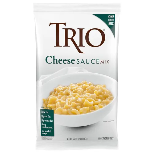 Vista 6 de Trio Mezcla de salsa de queso, macarrones con queso, salsa de queso pretzel, rica y aterciopelada, bolsa de 32 onzas