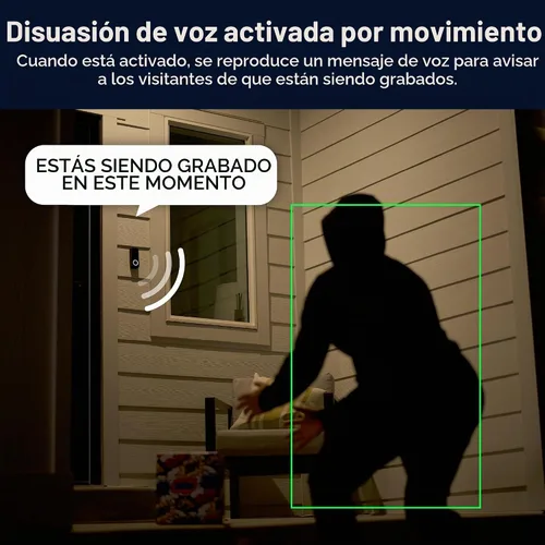 Vista 11 de WYZE Cámara de timbre con cable v2 (se requiere cableado de timbre existente), timbre de video de seguridad 2K, visión nocturna a color, audio de 2
