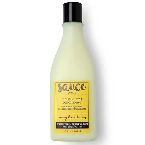 Vista 2 de SAUCE BEAUTY Creamy House Dressing - Acondicionador para cabello rizado, cabello fino a medio, desenredante para el control del encrespamiento